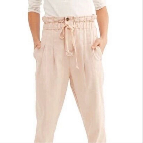 Free People Margate Pleated Trouser Misty Rose NWT - Picture 4 of 6